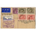 A collection of thirty-eight airmail covers Australia 1930s to UK, Canada 1926-31 semi-official