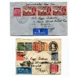 A collection of Burma postal history written up in an album from 1934-1942 with specialised