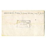 A group of Isle of Man Second World War internment camp mail on leaves, with 'Peveril Camp', 'Rushen