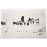 BRITISH TRANS-ARCTIC EXPEDITION. A group of 15 photographs mounted on board of the British Trans-