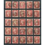 A collection of Great Britain 1864-79 1d red plates 71-224 used (150 stamps).Buyer’s Premium 29.