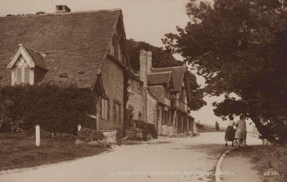 A collection of approximately 56 postcards of Rottingdean, East Sussex, including photographic - Image 3 of 17