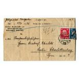 A collection of Germany stamps and postal history in two albums and on album leaves, with 'POL'