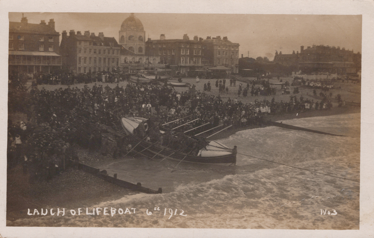 A collection of 22 postcards of disasters and extreme weather in Worthing, West Sussex, including - Image 5 of 28