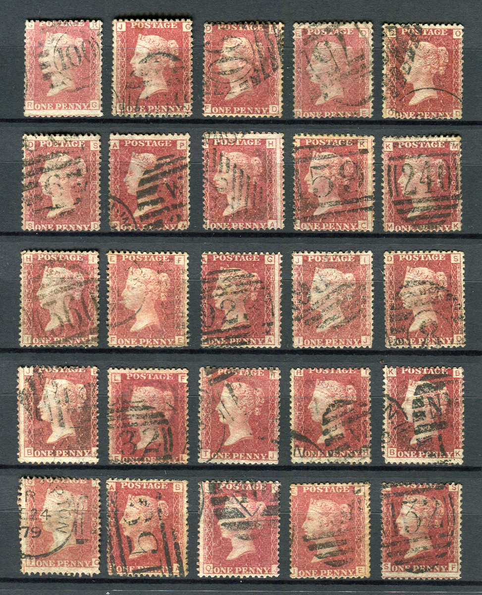A collection of Great Britain 1864-79 1d red plates 71-224 used (150 stamps).Buyer’s Premium 29. - Image 3 of 3