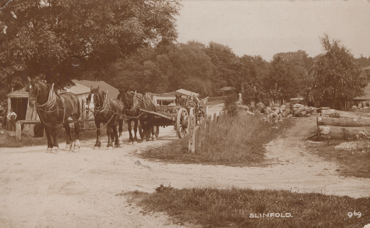 A collection of 45 postcards of Slinfold, West Sussex, including photographic postcards titled ' - Image 6 of 14