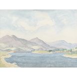 Ethelbert White - Derwentwater, Lake District, a pair of 20th century watercolours, 34cm x 45cm,