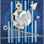 Paolo Viterbini - 'Lunare III', mixed media construction, signed, titled and dated 2022 verso,