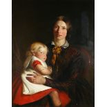 James Eckford Lauder - Portrait of Agnes Brown Paterson and Isabella Brown Paterson, oil on