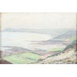 David Birch - Coastal Landscape, probably Woolacombe, North Devon, 20th century oil on canvas-board,