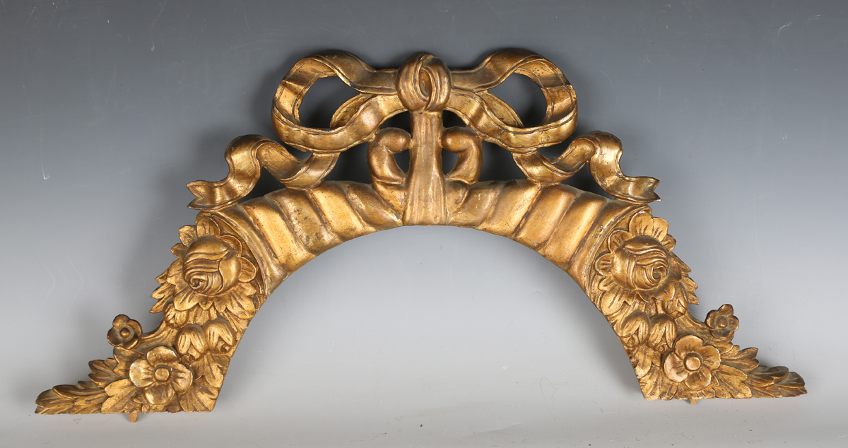 A pair of 20th century giltwood girandole wall mirrors, height 34cm, together with a group of - Image 2 of 7