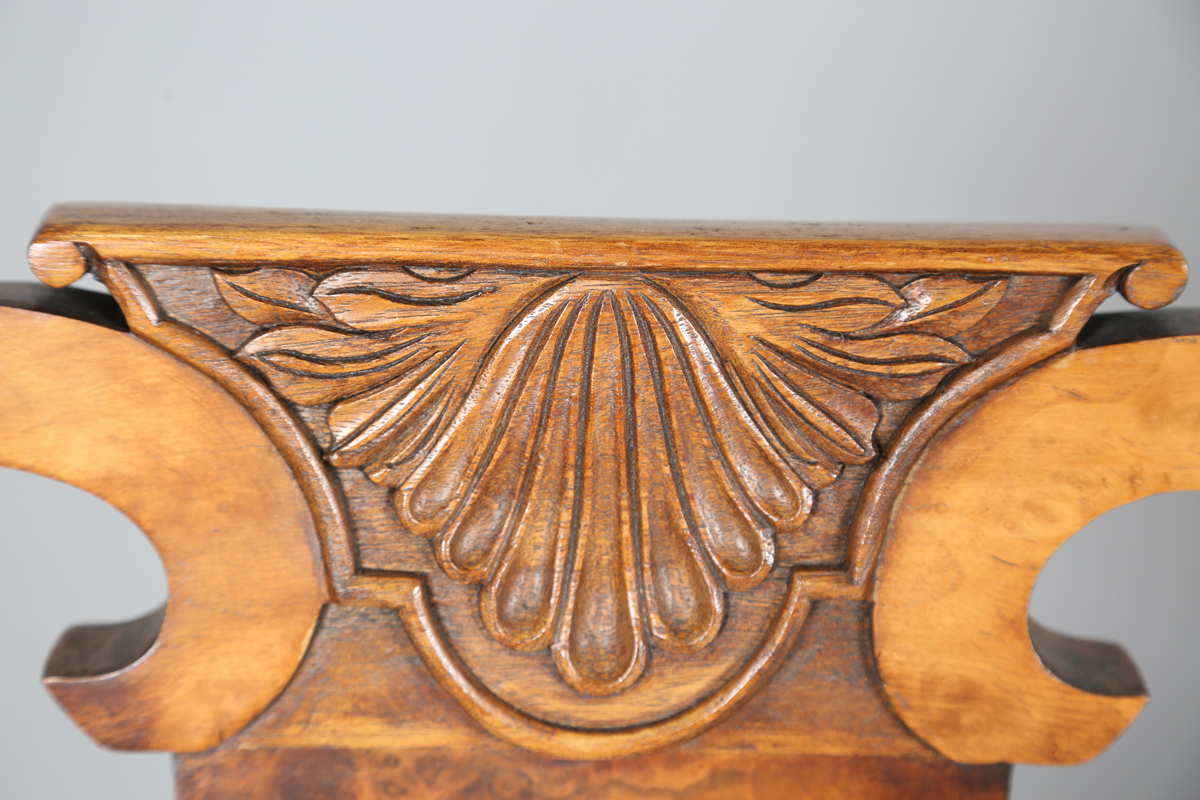 A late 20th century Queen Anne style walnut dining room suite, comprising a set of six chairs, - Image 33 of 34