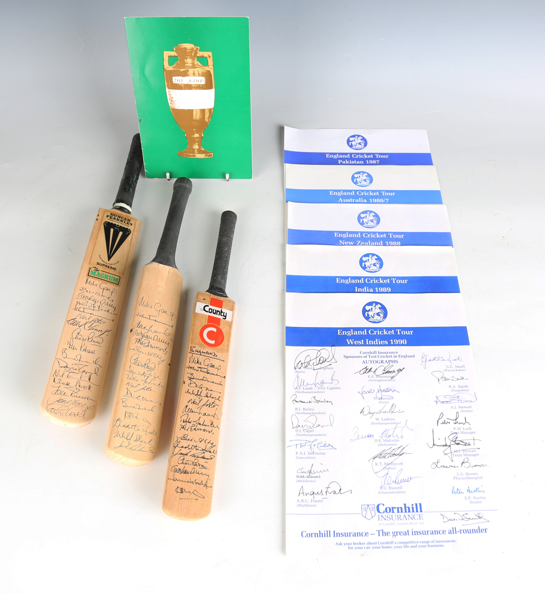 An Australian Cricket Board Centenary Test Dinner menu, dated 14th March 1977, signed by