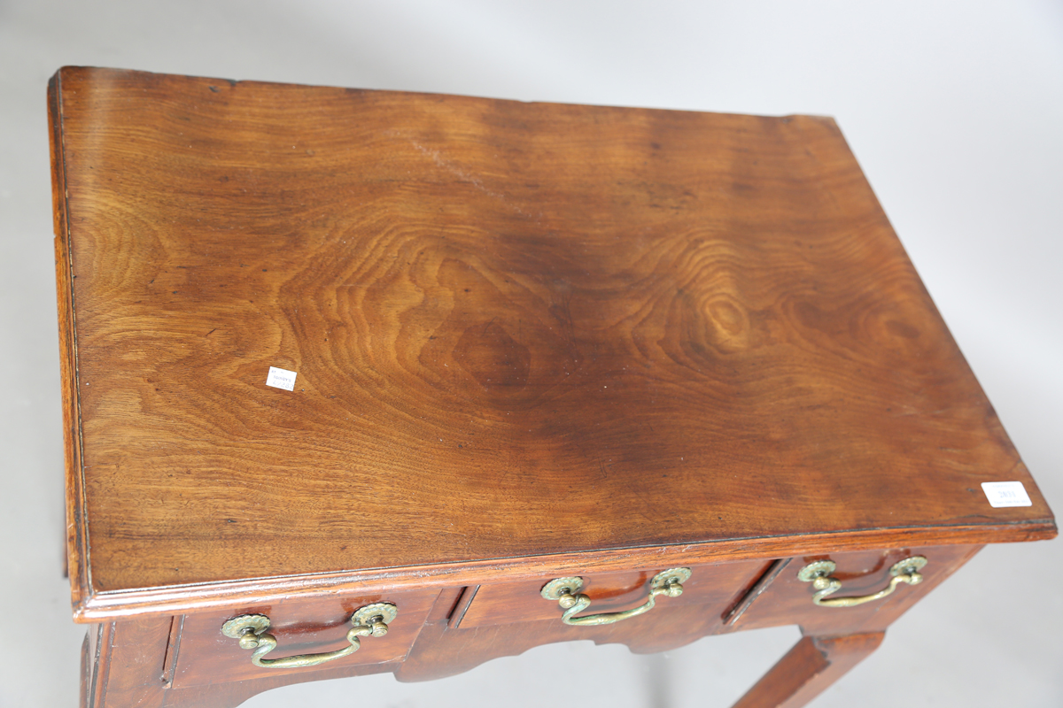 A George III mahogany side table, fitted with three oak-lined drawers, height 71cm, width 74cm, - Image 7 of 7