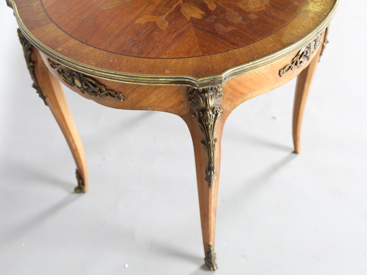 An early 20th century French kingwood and gilt metal mounted circular occasional table, the top - Image 2 of 10