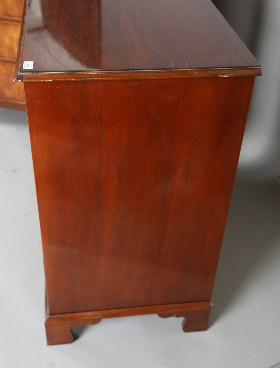 A pair of late 20th century George III style Bevan Funnel mahogany chests of drawers, height - Image 11 of 14
