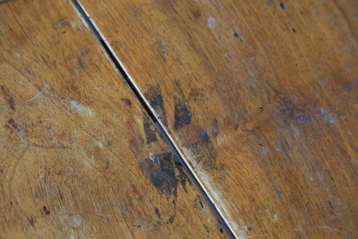 A late 19th/early 20th century French fruitwood folding occasional table, height 50cm, diameter - Image 10 of 12