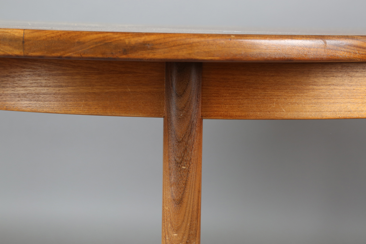 A mid-20th century G-plan teak extending dining table, the top with single extra leaf, height - Image 2 of 4