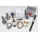A Timex Chrono Alarm Indiglo WR 50M gentleman's wristwatch, case diameter 4.1cm, with spare links
