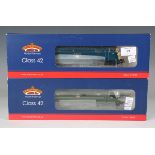 Two Bachmann Branch-Line gauge OO DCC Ready Class 42 diesel locomotives, comprising No. 32-052A D823