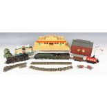 A collection of Hornby Dublo three-rail items, including locomotive 'Silver King' and tender, tank