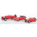 Four Franklin Mint model cars, comprising Bentley 1929 Supercharged, 1967 Morris Mini Cooper 'S',