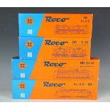 Four Roco gauge HO electric locomotives with pantographs, comprising Nos. 04139B, 4191A, 43536 and