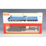 A Hornby gauge OO DCC Ready R.2339 Class A4 locomotive 'Mallard' and tender and an A4 Class