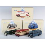 Seventeen Corgi Classics coaches and double deck buses, various liveries, including limited