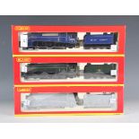 Two Hornby gauge OO DCC Ready Class A4 locomotives and tenders, comprising R.2721 'Sparrow Hawk' and