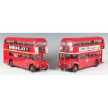 Two Sun Star limited edition 1:24 scale Routemaster double deck buses, comprising RM 21-VLT21 The