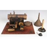 A Bowman Models No. M1010 stationary engine, within original pine box (fired and playwear).Buyer’s