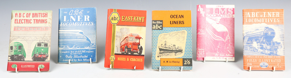 A collection of ABC bus, coach and locomotive spotters' books, together with a collection of Corgi