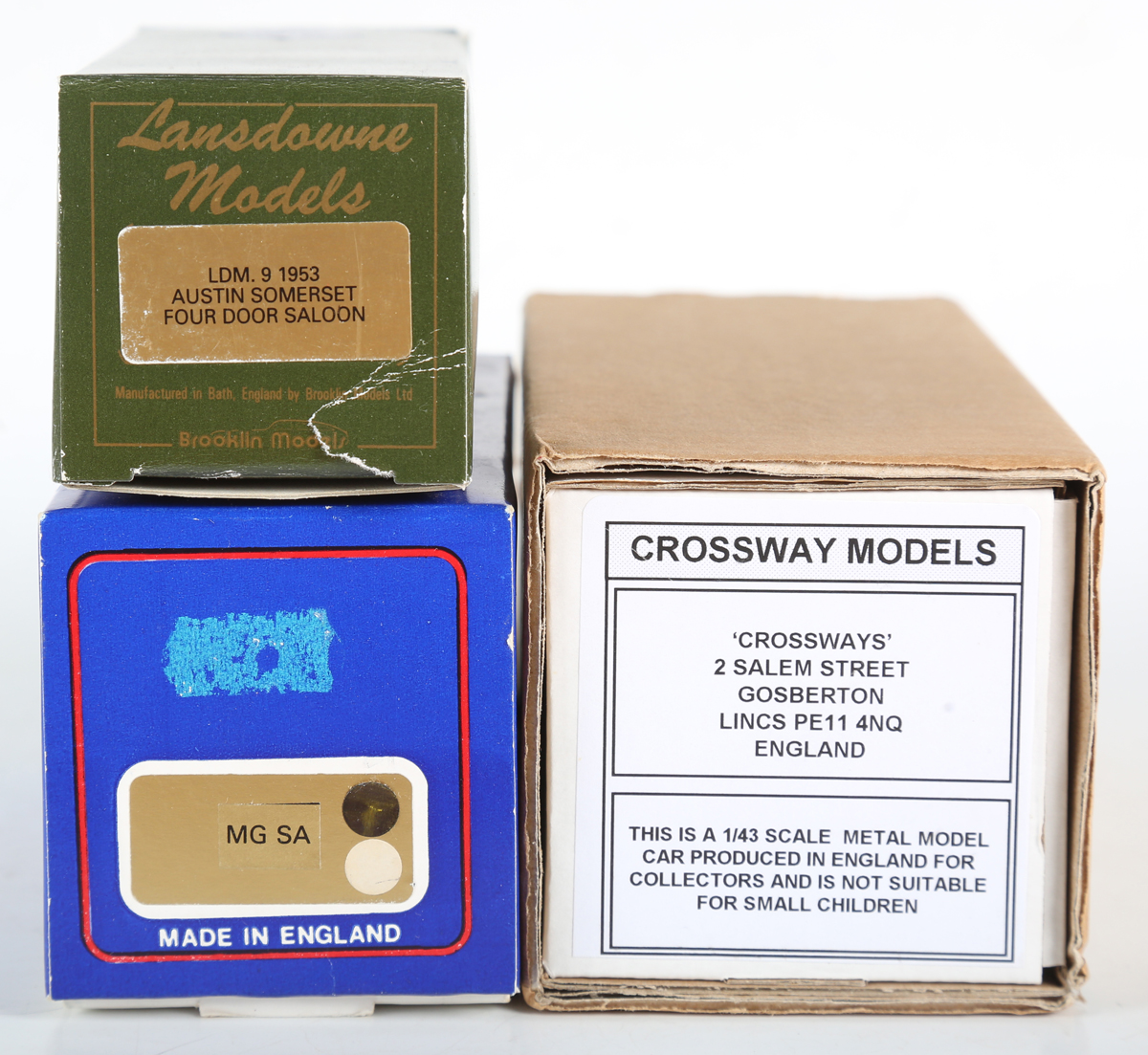 A small collection of diecast vehicles, including Lansdowne Models 1953 Austin Somerset, Crossways - Image 2 of 8