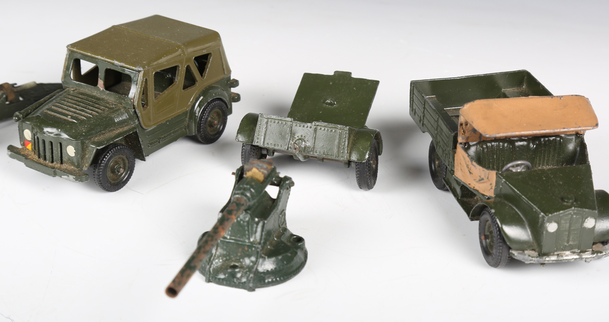 A small collection of Britains army vehicles and accessories, comprising No. 2102 Austin Champ, - Image 6 of 7