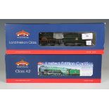 Two Bachmann Branch-Line gauge OO locomotives and tenders, comprising DCC Ready No. 31-525 Class