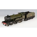 A Bassett-Lowke gauge O clockwork 4-4-0 locomotive 62453 'Prince Charles' and tender, BR green and