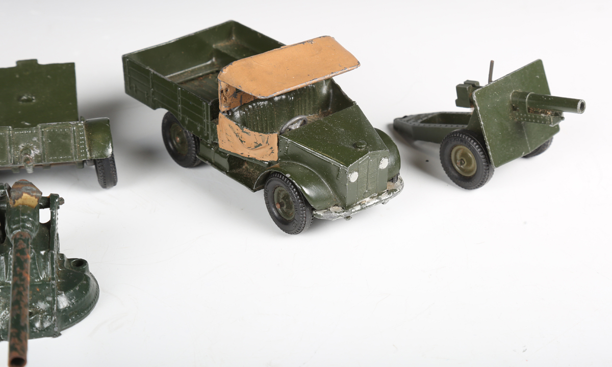 A small collection of Britains army vehicles and accessories, comprising No. 2102 Austin Champ, - Image 5 of 7
