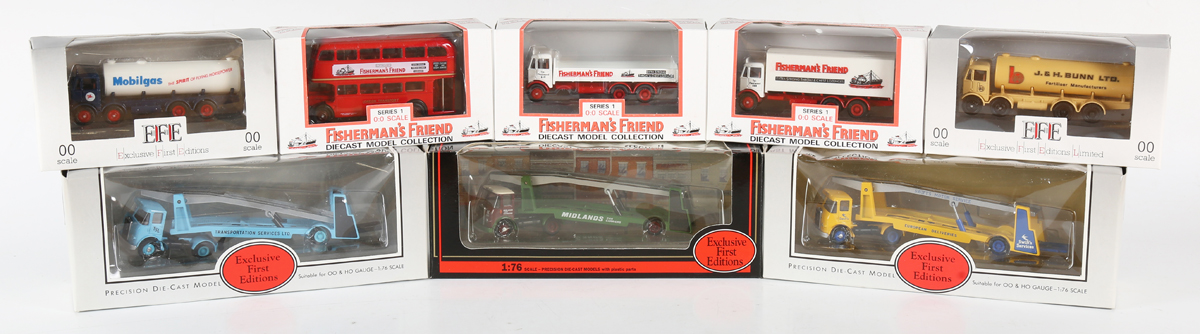 Twenty-five Gilbow Exclusive First Edition commercial vehicles, including a tanker, container