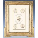 Circle of Louis-Marie Sicardi - 'Charles Xth, 1757-1835 and the Royal Family', a group of five