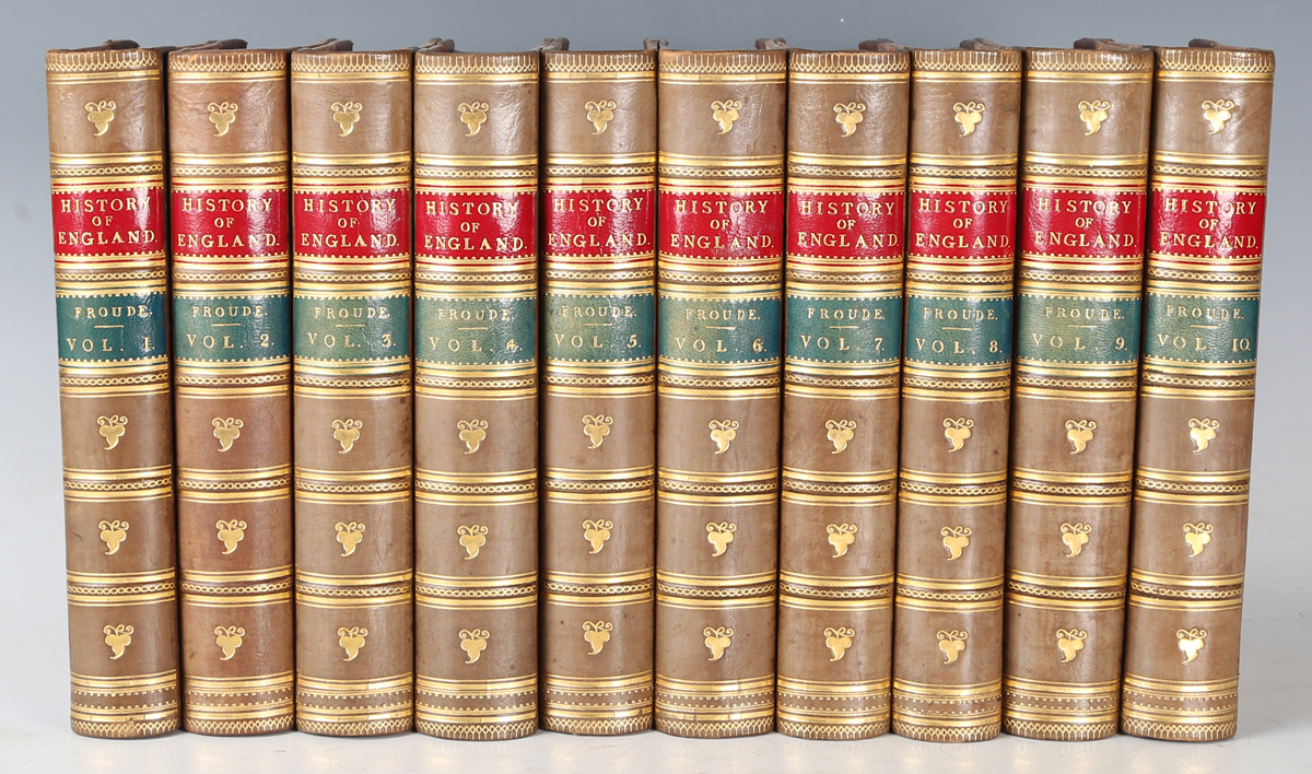 BINDINGS. - James Anthony FROUDE. History of England from the Fall of Wolsey to the Death of