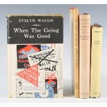 WAUGH, Evelyn. When the Going Was Good. London: Duckworth, 1946. First edition, 8vo (216 x 132mm.)