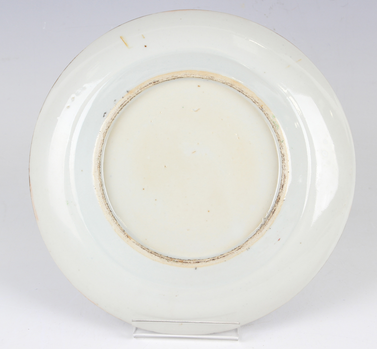 A set of six Chinese Canton famille rose porcelain plates, mid-19th century, each painted with a - Image 20 of 26