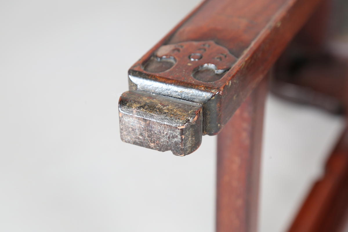 A Chinese hardwood altar table, 20th century, the rectangular panelled top with curved ends, the - Image 2 of 28