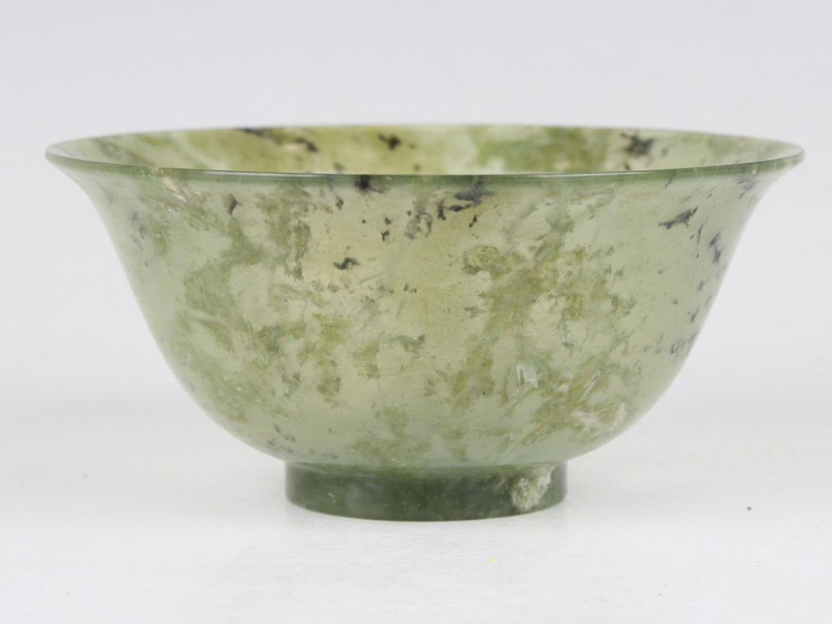 A Chinese plique-à-jour bowl, mid-20th century, of steep-sided lobed form, decorated with flowers, - Image 14 of 29