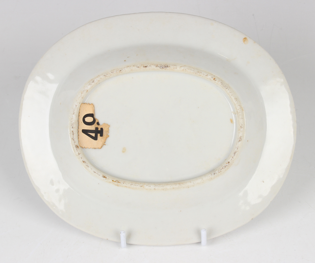 A small group of Chinese export porcelain, Qianlong period, comprising a pair of oval dishes, length - Image 17 of 23