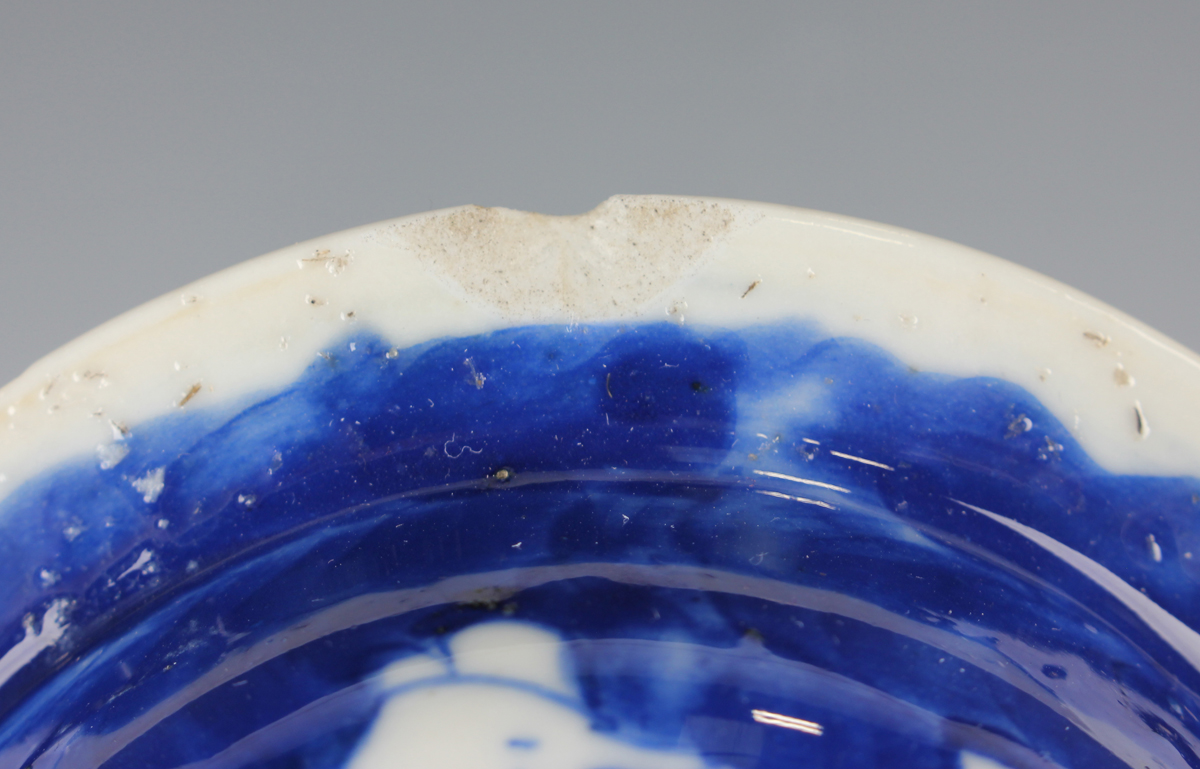 A Chinese famille rose millefleurs porcelain bowl, mark of Qianlong but Republic period, of flared - Image 9 of 37