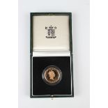 An Elizabeth II Royal Mint gold proof two pounds 1994 commemorating the 300th Anniversary of the