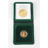 An Elizabeth II Royal Mint proof sovereign 1980, cased with certificate.Buyer’s Premium 29.4% (