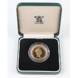 An Elizabeth II Royal Mint gold proof two pounds 1995 commemorating the 50th Anniversary of the